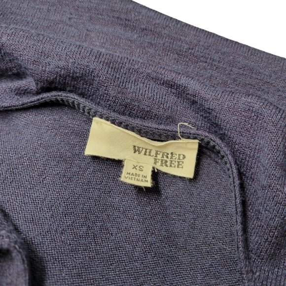 Aritzia Wilfred Free Abby Dress Blue Marled Size XS - Picture 6 of 8